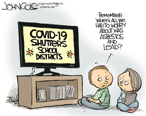 COVID-19 closes school districts by John Cole, The Scranton Times-Tribune, PA